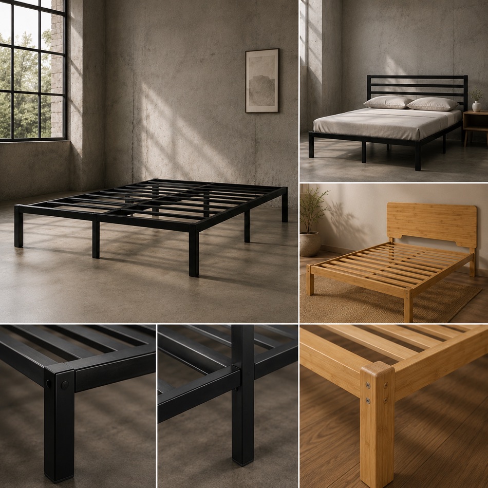 Headboard bed frame